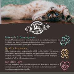 Dr. Maggie Skin & Coat | Omega 3 Supplement for Cats and Dogs |  Fish Oil, Flax Oil, Olive Oil and Vitamin Blend