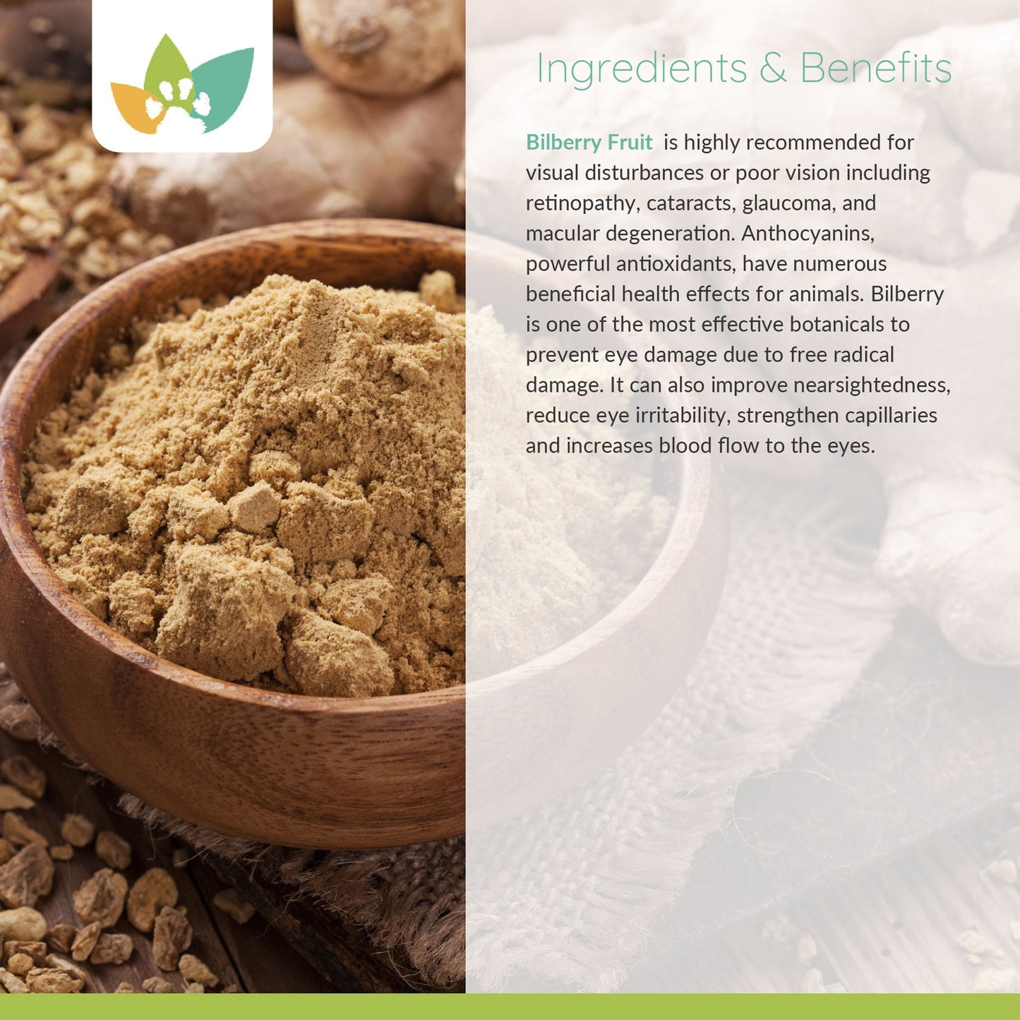 Arrowleaf Pet Vision Care Ingredients