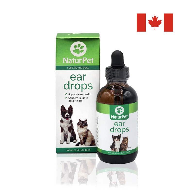 Arrowleaf Pet Ear Drops (USA) NaturPet Ear Drops (Canada) - For Cleaning & Swimming Protection 100mL
