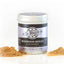 Dr. Maggie Mushroom Medley powder jar with purple and black label beside small piles of tan mushroom powder. Text includes product name and net weight of 88g (3.1 oz).