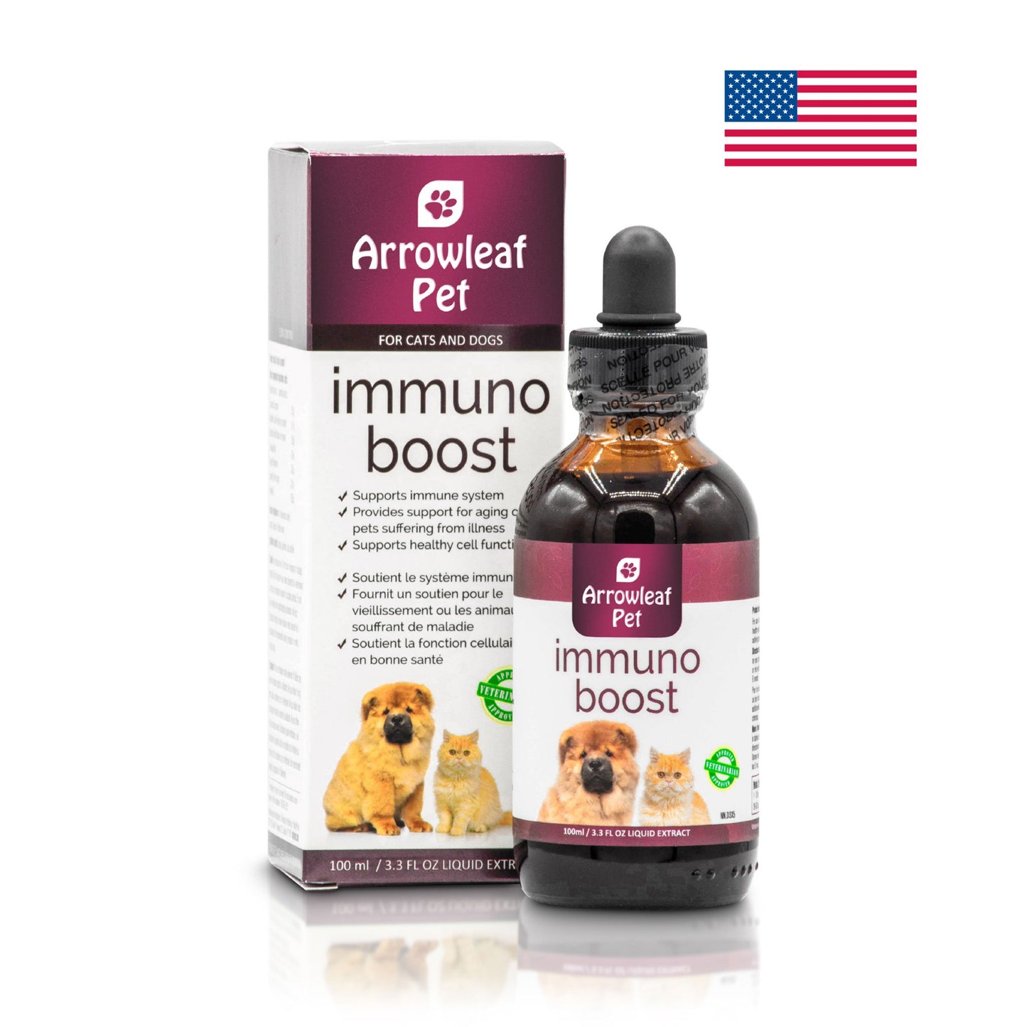 Arrowleaf Pet Immuno Boost (NaturPet in Canada) - Full System Support with Ashwagandha and Turmeric