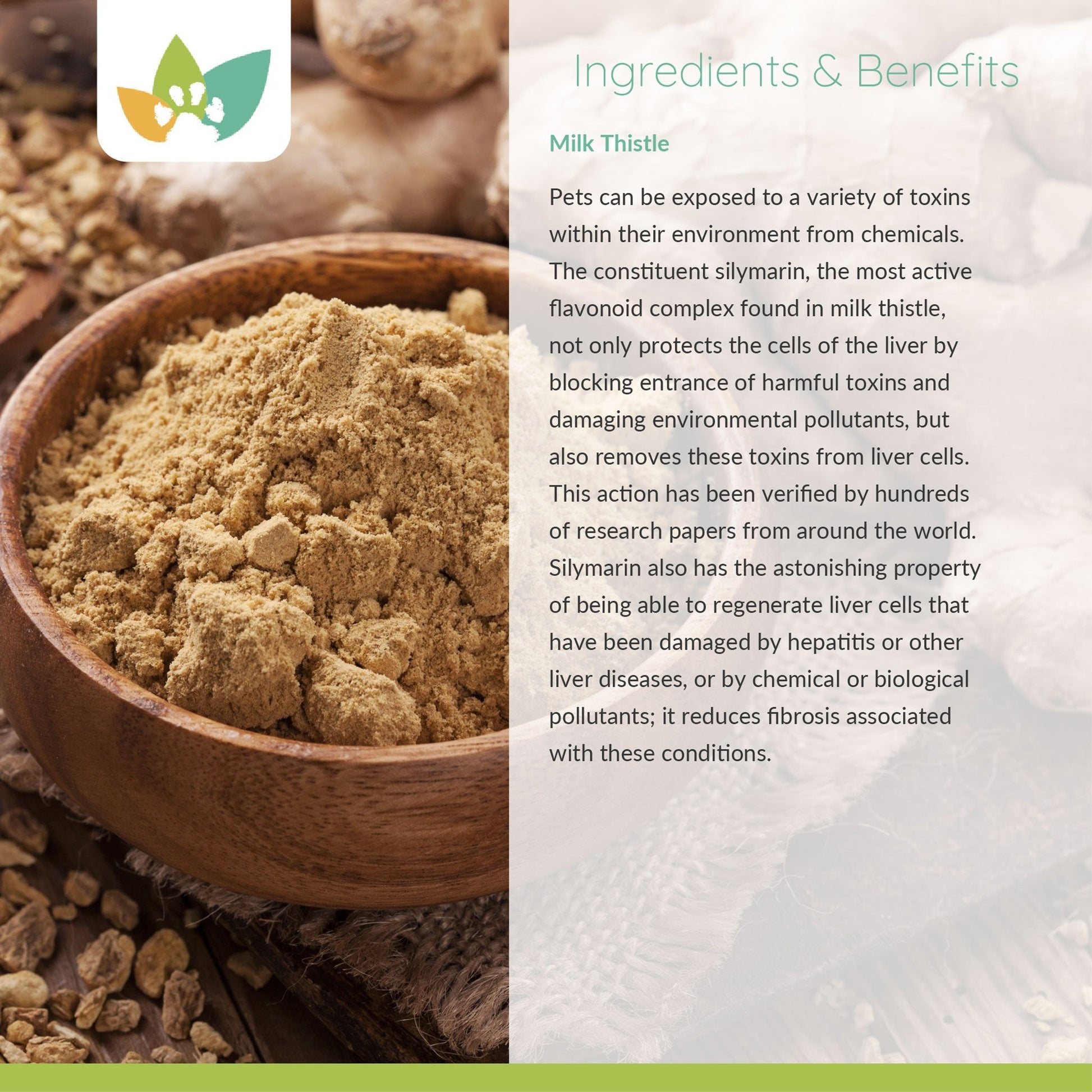 Arrowleaf Pet Liver Care Ingredients