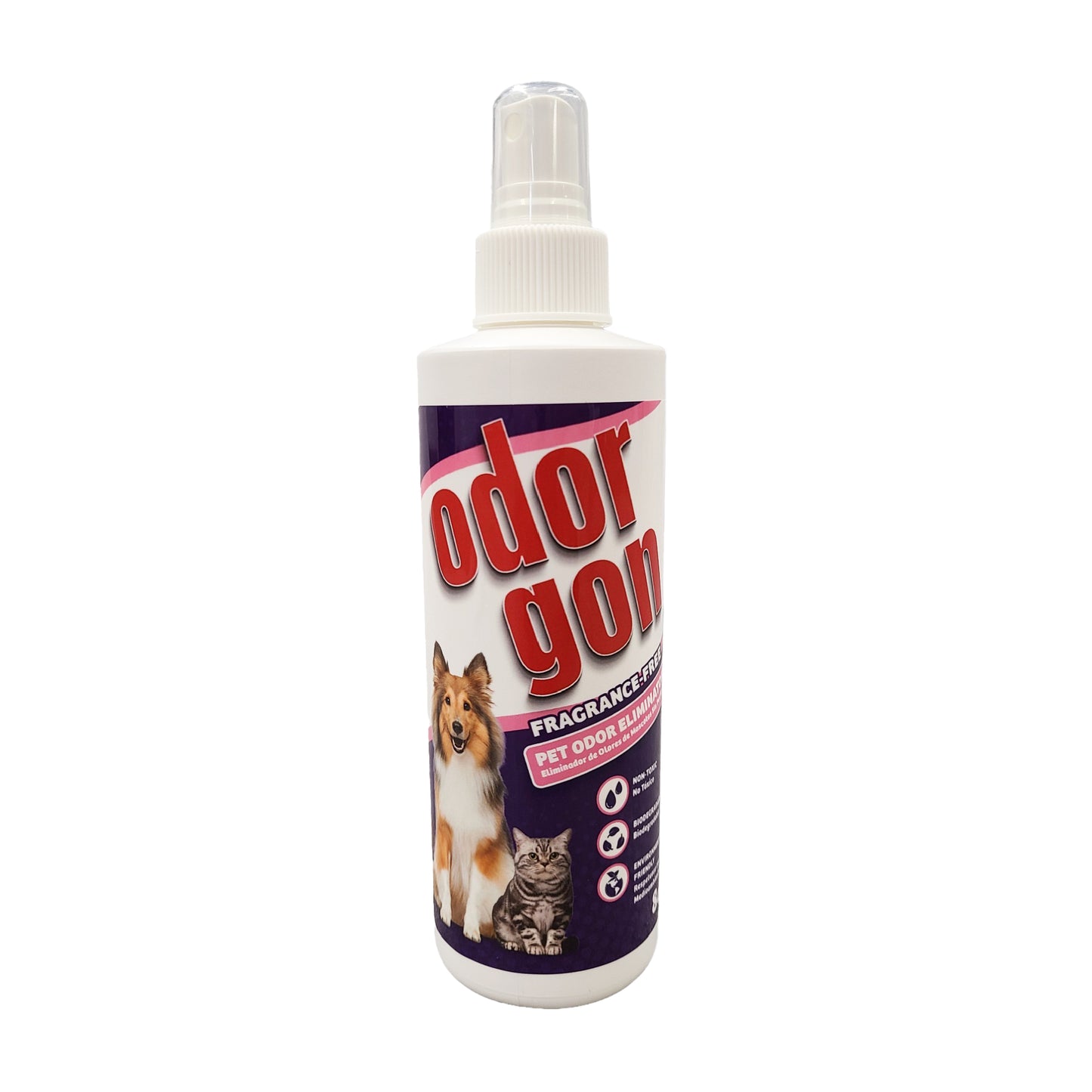 Odorgon | Pet Odor Eliminator | Litter Box Odor | Wet Dog Smell | Cat Urine Spray Odor | Safe On All Surfaces | 2 Sizes