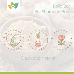 Bella Bar - Sweet Orange Scent | Pet Shampoo Bar | Eco-friendly | SLS Free | Rich Lather | For Dogs Only