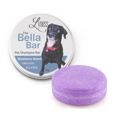 Bella Bar - Blueberry Scent | Pet Shampoo Bar | Eco-friendly | SLS Free | Rich Lather | For Cats and Dogs